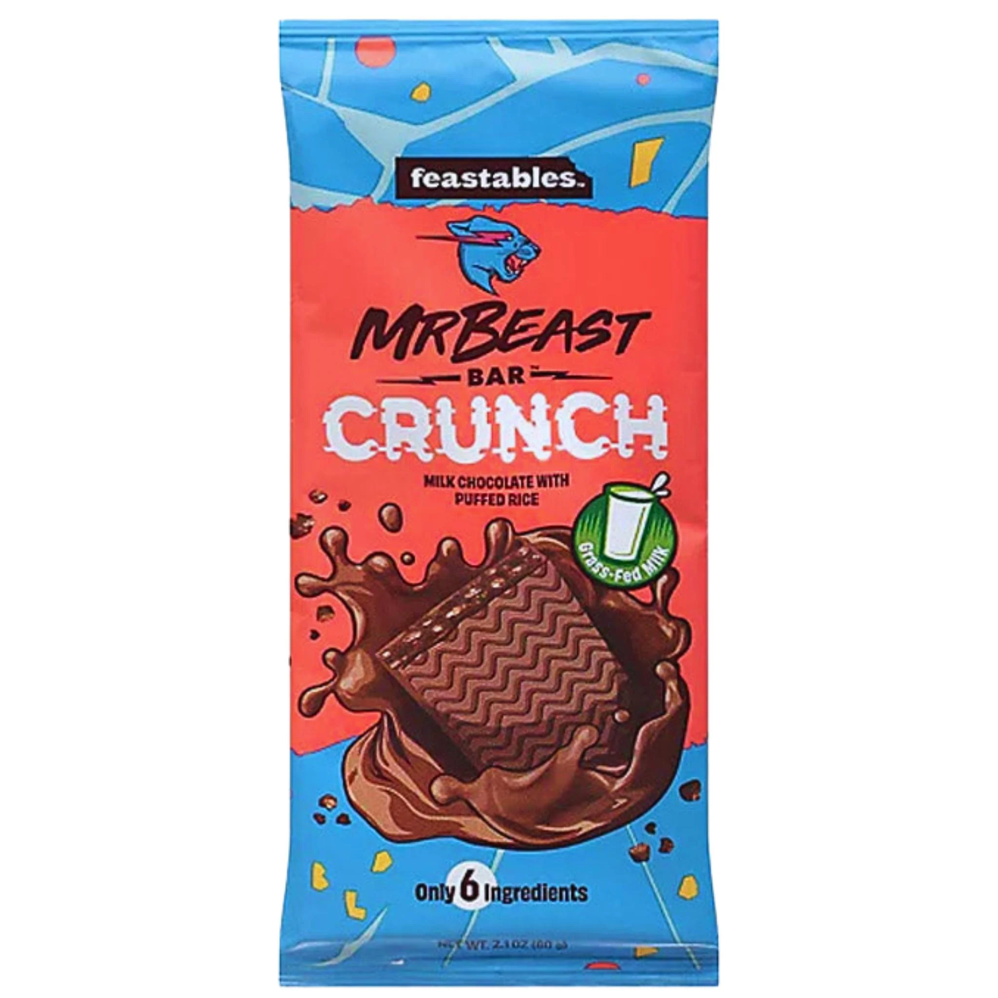 Deze reep bevat maar 6 ingrediënten die zorgen voor een heerlijke romige chocolade met crunch van gepofte rijst. Ben jij een chocolade liefhebber? Dan is deze reep perfect voor jou!